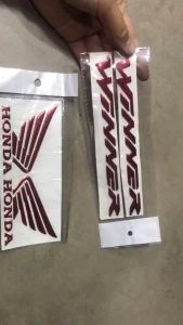 Combo Tem chữ Winner + Logo Cánh Chim Honda.(loại thường)