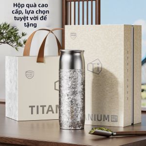 zuvor | Bình Giữ Nhiệt Tách Trà Titanium Nguyên Chất Cho Nam