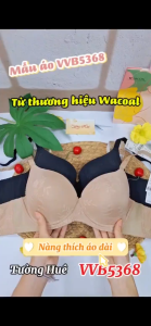 Áo Lót Nữ Wacoal VVB5368 Áo Lót Mặc Áo Dài Có Gọng Bản Lưng Lớn 3 Móc Cài