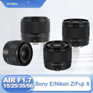 Bộ Ống Kính Máy Ảnh VILTROX AIR SERIES 15mm 25mm 35mm 56mm F1.7 Tự Động Lấy Nét Dành Cho Sony E Nikon Z Fuji X Mount A6600 A7C XM5 XE5 Z6
