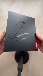 Lenovo HE05X ลำโพงกีฬาไร้สายบลูทูธ5.0หูฟังแบบเสียบหูหูฟังกันน้ำสายคล้องคอแบบสปอร์ตชุดหูฟัง IPX5 Waterproof Sport Earbuds