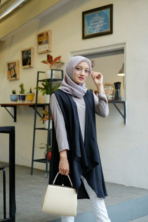 Hijab Outfit Style Hijab Cardigan Crop Hijab Fashion Outfit