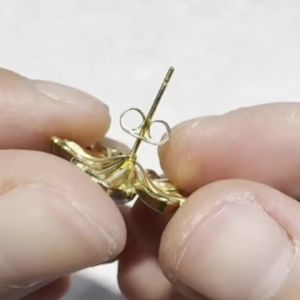 20-100pcs Gold Stainless Steel 3-8mm Flat Round Head Stud Earrings DIY Blanks Ear Pin Bases Earring Backs for Jewelry Making