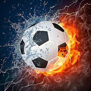 HUACAN Football Diamond Paintings Fire Diamond Embroidery Complete Kit Full Square Round Drill Mosaic Set Craft Kit