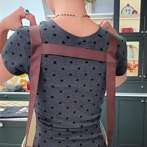Mumystation Celemek Barista Apron Bahan Cotton Anti Air Apron Masak