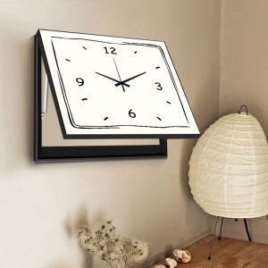 BAOGEYU | Cream Style Non-Drilling Electric Meter Box Cover with Clock