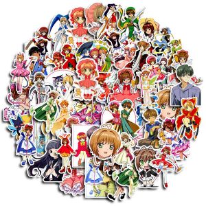 Bandai | 1 Pack Anime Sticker Card Captor Sakura Magic Girl Action Figures Li Syaoran Character Model Decorative Supplies Gift Toy