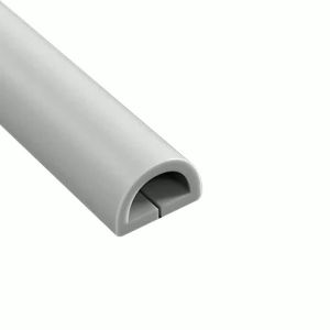PVC Floor Cord Cover For Cable Management Low Profile Wire Hider To Prevent Tripping In Home Office Workshop White 1m