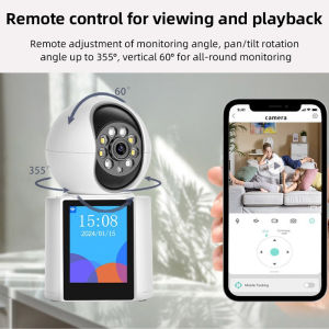 FUERS 2.8inch Screen Video Intercom Camera 1080P WIFI IP Camera Baby Monitor Smart Home Wifi Camera Auto Tracking CCTV Cam ICSEE