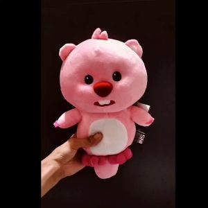 Boneka Loopy Pororo & Friend Loopy Cute Pink Size M Berang berang
