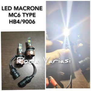 Lampu Led Macrone MC6 Type HB4/9006 Cahaya Putih Super Terang