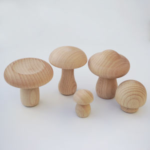 Natural Unpainted Wood DIY Creative Playset Toy