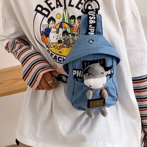 Túi đeo vai vải canvas hình cừu non túi đeo chéo phong cách thời trang Nhật Bản BZ052