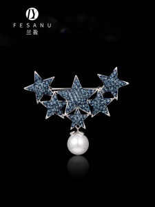 FESANU | Crystal Austrian Pin Stars Decorative Brooch