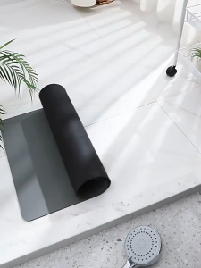 Keranixy Bathroom Anti-Slip Mat Quick Drying Floor Mat Geometric Pattern Kitchen Toilet Water Absorb Carpet