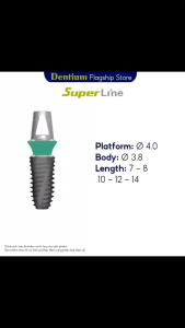 Trụ Răng Implant Dentium SuperLine Ø 4.0mm (Chiều Dài 7mm - 14mm) - Chính Hãng