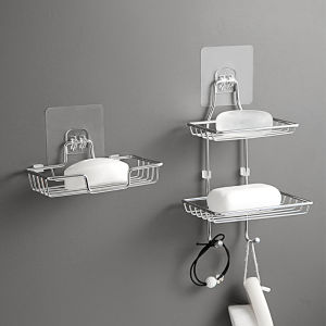 Cnmf Hộ Gia Đình Đục Treo Tường Thoát Nước Thép Không Gỉ Xà Phòng giá lưu trữ