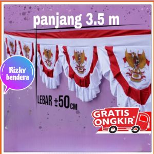 bendera bekron garuda 10 gelombang 1 pcs