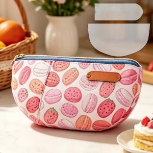 YOMDID 2pcs Pencil Case Making Sewing Template DIY Eyeglasses Case Quilting Template Creative Bag Shaping Template PET Template