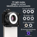APEXEL 120X Protable Phone Microscope Lens with Eyecup/Illuminated LED Light/Universal Clip for iPhone/Android Smartphones. 