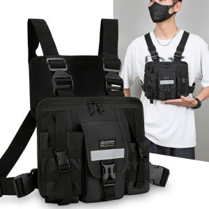 Vest Chest Bag Workwear Outdoor Tactical Sports Chest Bag Multifunctional Multi-compartment Cell Phone Money Storage Tactical Bag