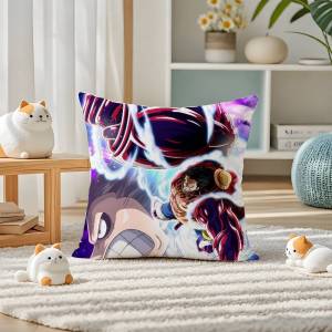 Bandai | One Piece Rob Lucci CP9 Anime Plush Pillow Cover Soft Short Plush Cushion Cover For Sofa Bedroom Home Decor Gift Decoration