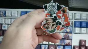 One Piece - Set 10/15 Sticker Ace / Portgas D. Ace anime/manga One Piece dán trang trí điện thoại laptop siêu đẹp chống nước chống xước