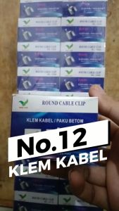 KLEM KABEL 12MM PAKU BETON CLAM CABLE 12 MM ISI 50PCS