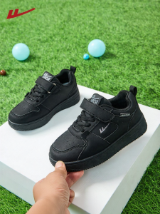 Warrior | Boys Autumn New Lightweight Leather Sneakers with Velcro