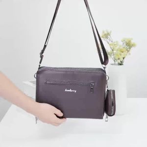 Joanna Bag 8815: A Korean Fashion PU Leather 2in1 4Zipper Sling Shoulder Bag for Men