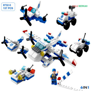 Mainan Blok Susun 6 in 1 Murah Isi Banyak Blok City Mainan Anak Bayar Ditempat