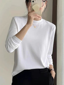 Stylish French Design Long Sleeve Cotton T-Shirt
