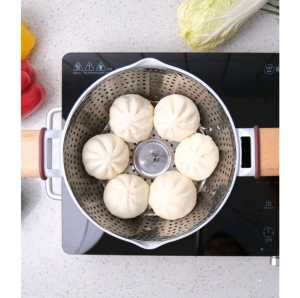 Perangkat Alat Masak Kukusan Stainless Flexible Ukuran 16 to 26cm /Alat Steamer / Alat Kukus Serbaguna Anti Karat Praktis Mudah Digunakan