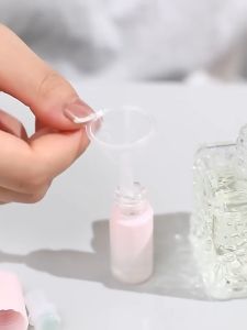 10ml Frosted Roller Bottle | 5ml Thick Glass Perfume Roll on Bottle with Roller | Pink Essential Oil Perfume Split Bottle Liptint Bottle