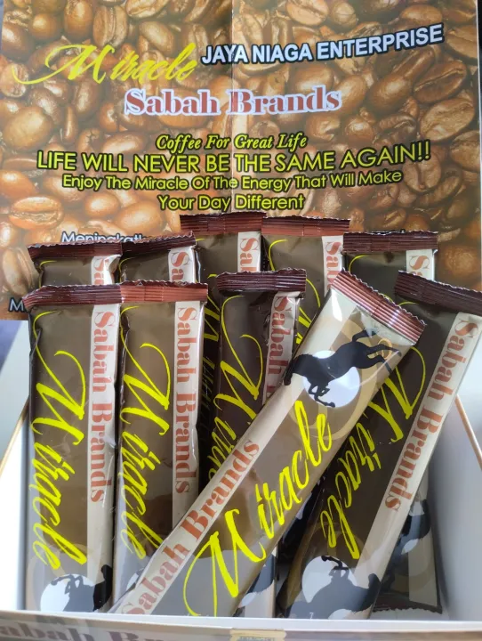 100% ORIGINAL MIRACLE COFFEE SABAH BRAND (safe& effective) 1 Box 20 sachet