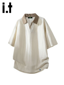 FINGERCROXX | Summer Linen Short Sleeve POLO T-Shirt