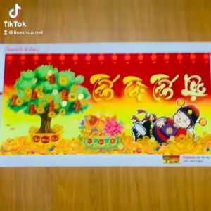 Tranh đính đá THẦN TÀI 90x49cm đã đính dd9449
