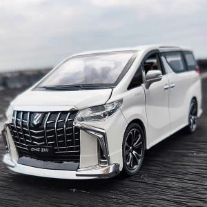 1:24 Scale Toyota Alphard Alloy Car Model Diecast Car Sound Light Car Lovers Collection Kids Birthday Gift Metal Boys Toys