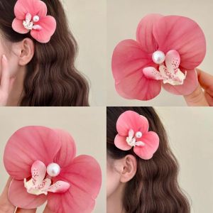 กิ๊บติดผมดอกกล้วยไม้ฟาแลนนอปซิส กิ๊บติดผมเจ้าสาวแฮนด์เมดสุดประณีต