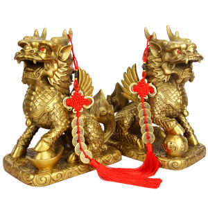 🔥品质 精选🔥BAYUETAO Kirin ornaments开光麒麟摆件镇宅化煞催财升官辟邪子防小人家居风水装饰摆设