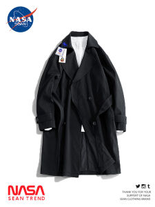 Wassup Panda Knee-Length Britsh Style Mens Coat Casual Mid-Length Overcoat Autumn Spring Season High-End Feeling Polyester Fiber