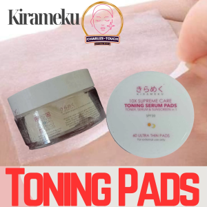 Kirameku Toning Refill 60 Pads / 3in1 Toner Serum Sunscreen spf30 / Moisturizing / Whitening / Smoothening / Revitalize / Sun Protection / Glowing Skin