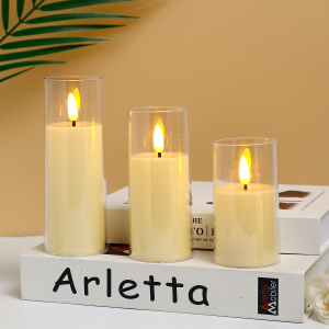 Wisell เทียน LED แสงสีส้ม ใช้เป็นพร็อพช่วยสร้างบรรยากาศที่โรแมนติก ใช้ถ่าน 3A ไม่แถมถ่าน led candle light