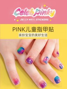 Childrens Nail Art Stickers Girls Baby Cartoon Toy Jelly Glue Patch Baby Girl Toys Early Education Intelligent Stickers