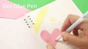 Candy Color Glue Pen & Cutter | 2-in-1 Crafting Tool for Scrapbooking DIY School & Colored Paper Projects