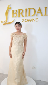 Woman Dress 3/4 Off Shoulder Gown