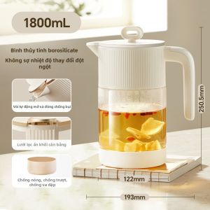 Bình Nước Kính Chống Nhiệt và Chống Bụi cho Pha Trà Lạnh
