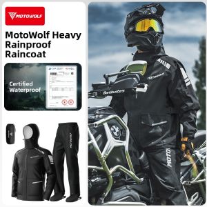 Motowolf | Motorcycle Riding Waterproof Raincoat and Rain Pants