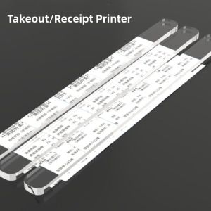 Transparent Acrylic Takeaway Order Strip Clip for Restaurant Kitchen Milk Tea Shop Bar Counter Bill Clamp Binding Tool