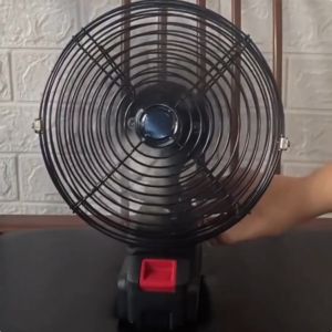 【จัดส่งฟรี+COD】8นิ้ว พัดลมตั้งแคมป์คุณภาพสูง พัดลมพลังสูงแบบพกพา พัดลมไฟฟ้าชาร์จแบบไร้สาย 21V ความจุสูงแบบพกพา 15 ชั่ว พัดลมไร้สายขนาดเล็กกลางแจ้ง ลมใหญ่ ลมแรง ไม่ต้องเสียบไฟ ใช้ได้หลายสถานที่ For Makita Battery